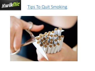Tips To Quit Smoking