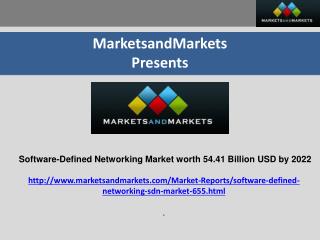 Software-Defined Networking Market New Tech Developments and Advancements to Watch Out for 2022