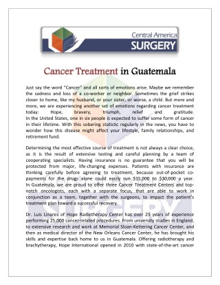 Colorectal Cancer Surgery