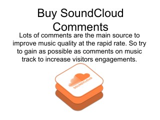 Buy SoundCloud Comments