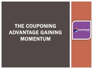 The Couponing Advantage Gaining Momentum