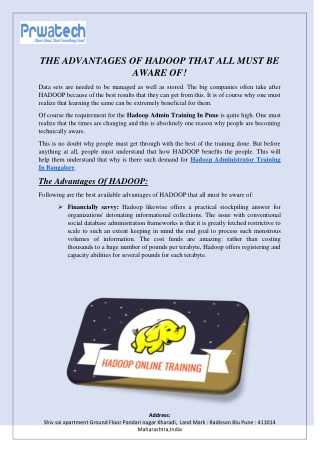 THE ADVANTAGES OF HADOOP THAT ALL MUST BE AWARE OF!