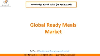 Ready Meals Market Size