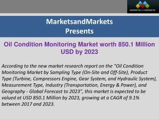 Oil Quality Monitoring Market for Hydraulic Systems in Transportation Industry (