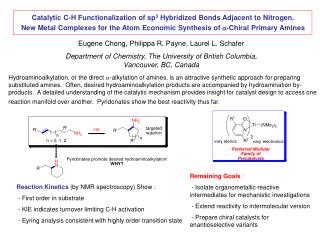 Catalytic C-H Functionalization of sp 3 Hybridized Bonds Adjacent to Nitrogen.