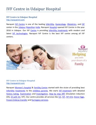 IVF Centre in Udaipur Hospital