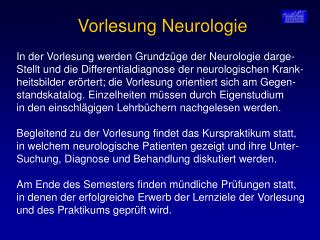 Vorlesung Neurologie