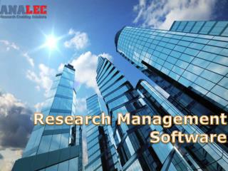 Research Management Software | Purchase Effective Business Software at Analec