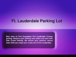 Port Everglades Parking Rates