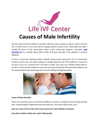 Causes of Male Infertility