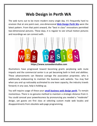 Web Design Perth Wa | SunSeekerStudios