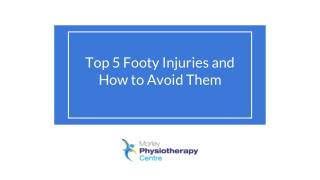 Top 5 Footy Injuries and How to Avoid Them - Morley Physio