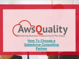 Salesforce Consulting services | App eXchange services | Awsqulaity