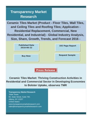 Ceramic Tiles Market - Global Industry Analysis and Forecast | 2024