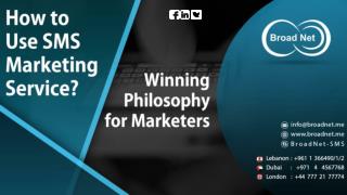 How to Use SMS Marketing Service - Winning Philosophy for Marketers