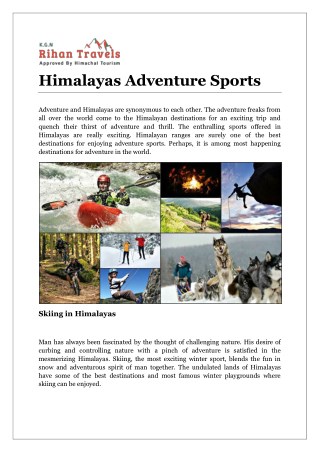 Himalayas Adventure Sports
