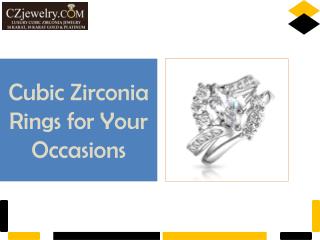 Cubic Zirconia Rings for Your Occasions - Czjewelry