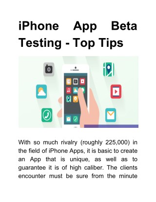 iPhone App Beta Testing – Top Tips