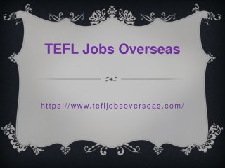 How To Make Career In TEFL?