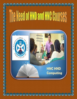 The Need of HND and HNC Courses