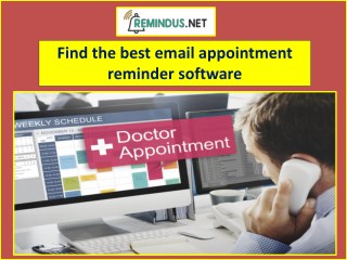 Perfect email appointment reminders software