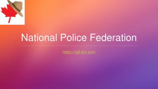 The National Police Federation and The Royal Canadian Mounted Police
