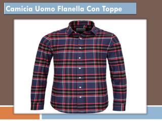 Camicia Uomo Flanella Con Toppe