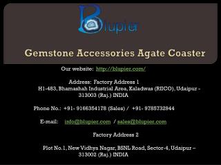 Gemstone Accessories Agate Coaster