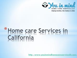 Home caregiver services at your City