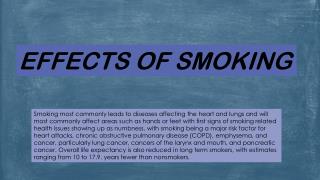 Effects of Smoking