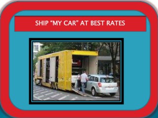 Ship My Car at best rates