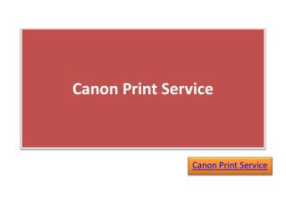 Canon Print Service