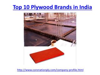 List of top 10 plywood brands in india