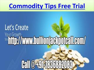 Profitable Best Jackpot Intraday Tips - Commodity Tips Free Trial