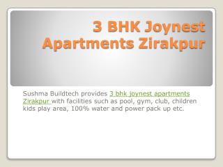 3 BHK Joynest Apartments Zirakpur - Proplogic.com