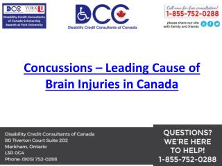 Concussions – Leading Cause of Brain Injuries in Canada