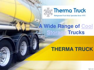 Cool Club Truck Range - Cold storage truck