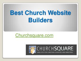 Best Church Website Builders - Churchsquare.com