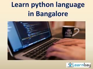 Learn Python Language in Bangalore