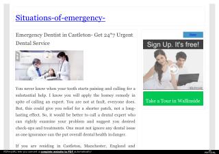 Emergency Dentist in Castleton Provide Painless Treatment