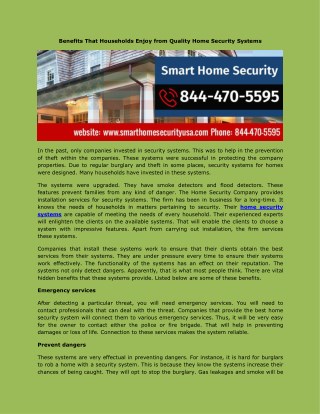 Home Security Systems