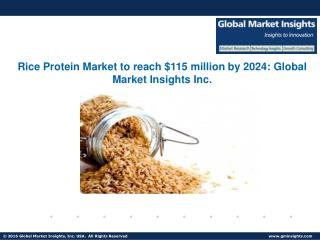 Rice Protein Market statistics and research analysis released in latest report