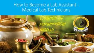 How to Become a Lab Assistant - Medical Lab Technicians