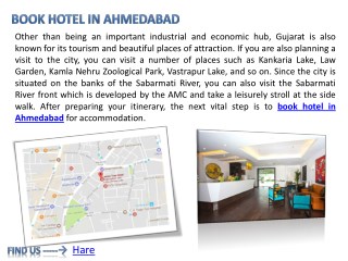 Book hotel in Ahmedabad