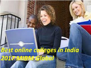 Best online colleges in India 2017