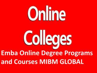Emba Online Degree Programs and Courses MIBM GLOBAL