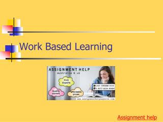 assignment help work based learning