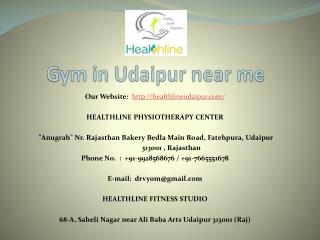 Gym in Udaipur near me