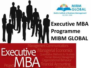Executive MBA Programme MIBM GLOBAL