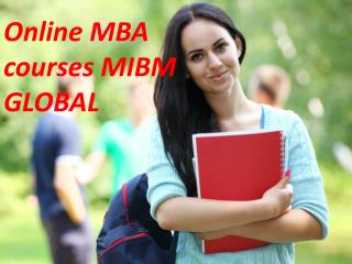 Online MBA courses at management degree programme